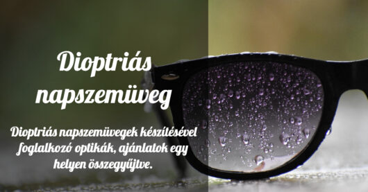 Dioptriás napszemüveg